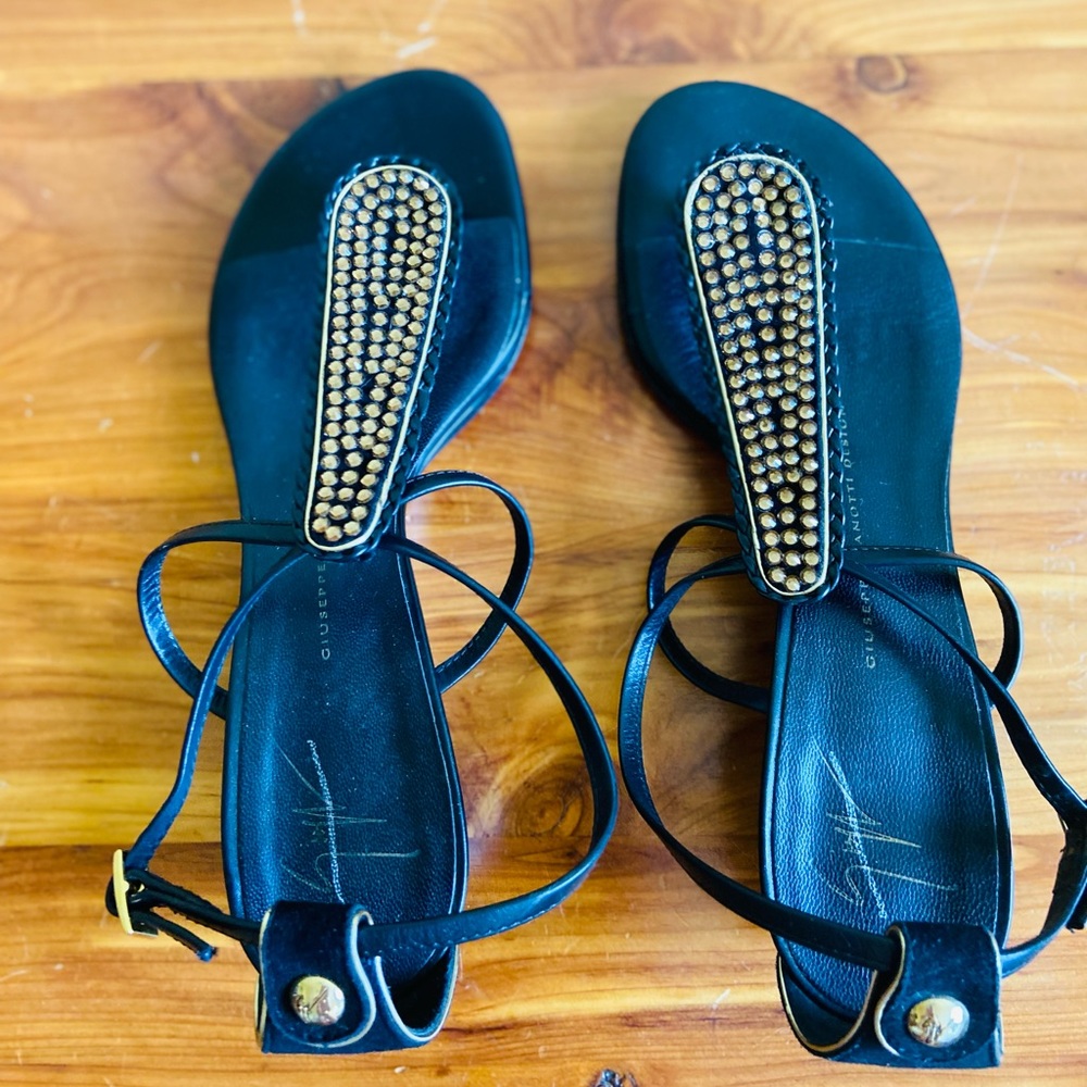 Giuseppe Zanotti leather sandals; Like new